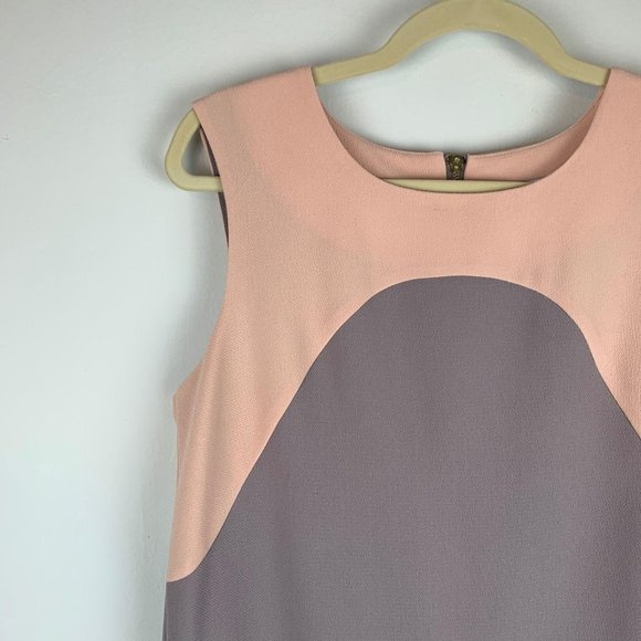 BAR III Two-Tone Sleeveless Sheath Dress w/Pockets Sz M - Picture 2 of 7